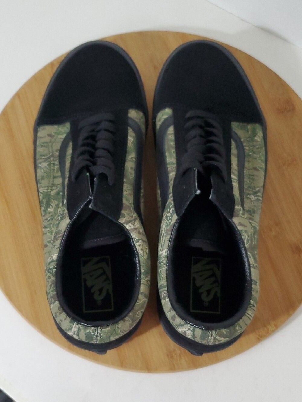 Vans Old Skool Black Camo Sneakers Unisex Men's 9.5/ Women's 11 NIB - Picture 6 of 10